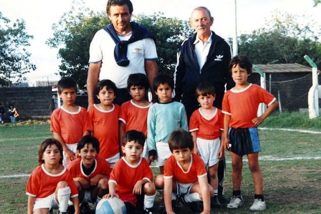 Lionel Messi as a little kid in Rosario, Argentina